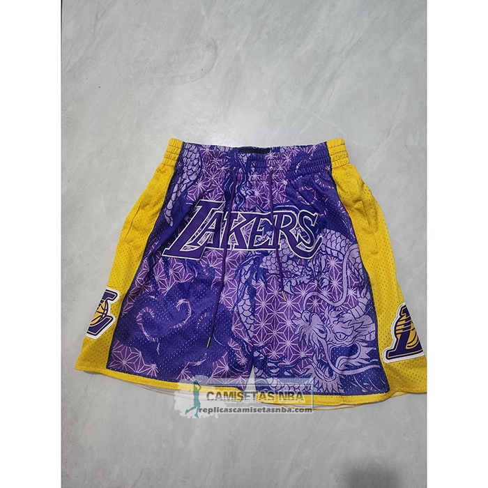 Pantalone Los Angeles Lakers Asian Heritage Just Don Violeta